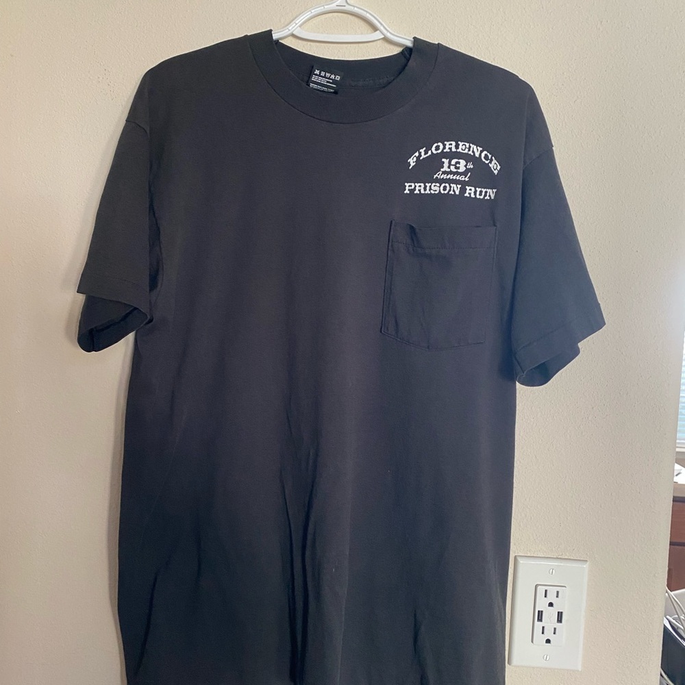 Black Florence 13th Annual Prison Run T-Shirt RARE VINTAGE